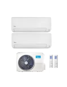 Multisplit a Parete CLIMATIZZATORE CONDIZIONATORE DUAL SPLIT INVERTER MIDEA EASY PRO R-32