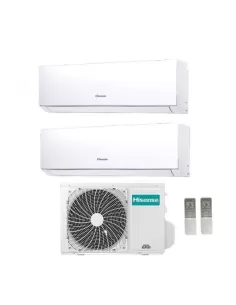 Multisplit a Parete CLIMATIZZATORE CONDIZIONATORE HISENSE DUAL SPLIT INVERTER SERIE NEW