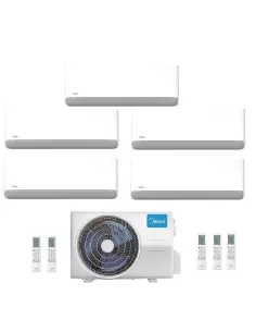 Multisplit a Parete CLIMATIZZATORE CONDIZIONATORE PENTA SPLIT INVERTER MIDEA BREEZELESS E
