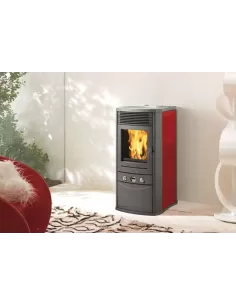 Stufe a Pellet STUFA A PELLET EDILKAMIN MODELLO JUNIOR BORDEAUX 5,8 KW