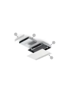 RIELLO CASSONE INCASSO A PARETE/SOFFITTO PER VENTILCONVETTORE TERMOCONVETTORE FAN COIL SERIE 33 Codice: 20025167